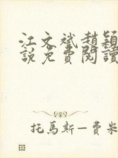 江文斌赵颖的小说免费阅读全文