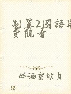 制暴2国语版免费观看