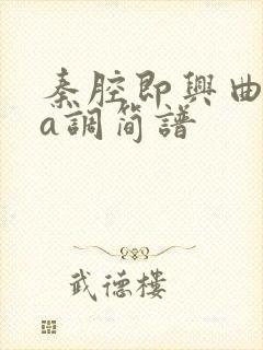 秦腔即兴曲二胡a调简谱