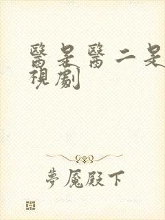 医是医二是二电视剧封面