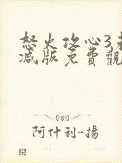 怒火攻心3未删减版免费观看