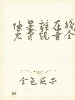 他是谁在线观看免费观看全集