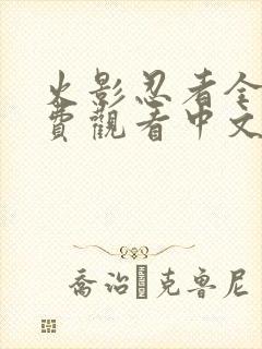 火影忍者全集免费观看中文版