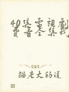 40集电视剧免费看全集我的前半生