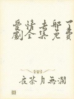 爱情去哪了电视剧全集免费观看