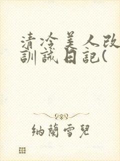 清冷美人改/造训诫日记(封面