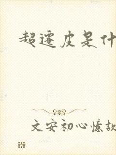 超迁皮是什么皮