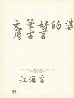 文笔好的婆文推荐古言