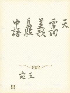 中岛美雪天涯日语版歌词封面