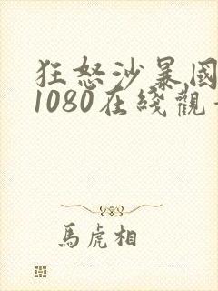 狂怒沙暴国语版1080在线观看免费封面