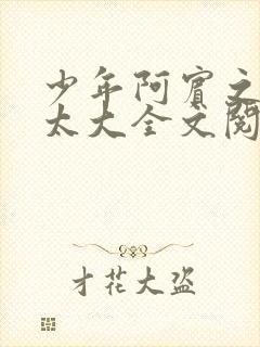 少年阿宾之房东太大全文阅读目录封面