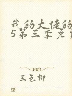 我的大佬的365第三季免费观看封面