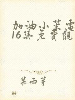 加油小茉电视剧16集免费观看封面