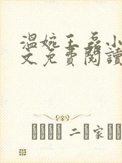 温婉王磊小说全文免费阅读无弹窗