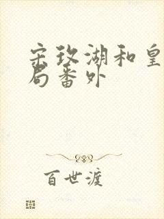 宋玫湖和皇上结局番外