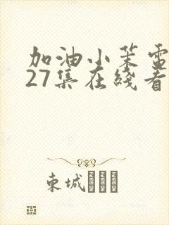 加油小茉电视剧27集在线看封面