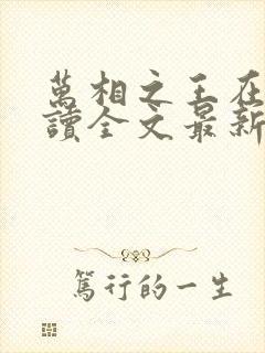 万相之王在线阅读全文最新章节