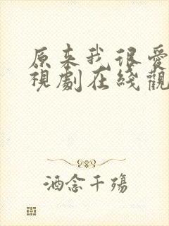 原来我很爱你电视剧在线观看全集