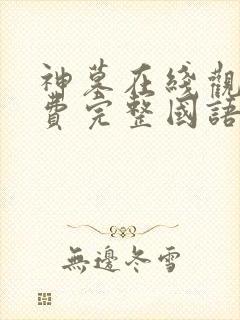 神墓在线观看免费完整国语高清