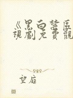 《黑白禁区》电视剧免费观看高清