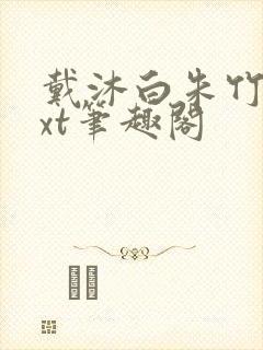 戴沐白朱竹清txt笔趣阁封面