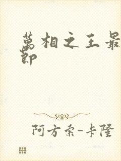 万相之王最新章节