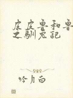 皮皮鲁和鲁西西之驯兔记封面