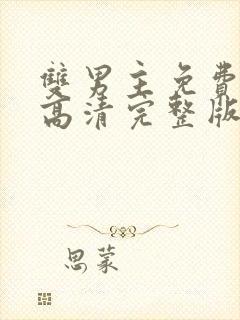 双男主免费观看高清完整版电视剧封面