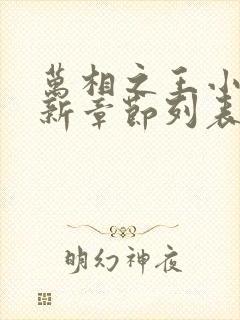 万相之王小说最新章节列表最封面