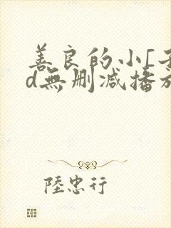 善良的小[子hd无删减播放一区