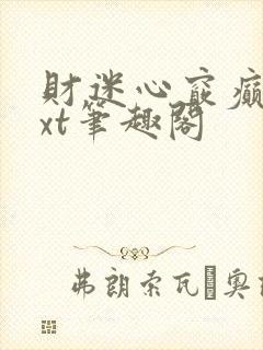 财迷心窍癫婆txt笔趣阁封面