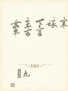 女主下嫁寒门将军古言