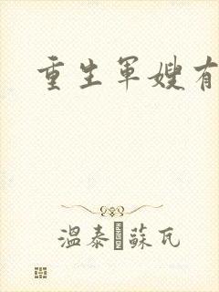重生军嫂有空间