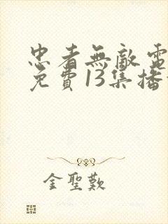 忠者无敌电视剧免费13集播放下载