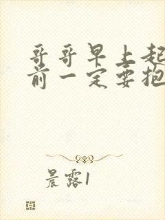 哥哥早上起床之前一定要抱紧哦在线看