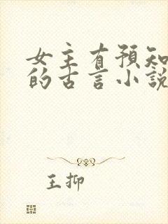 女主有预知能力的古言小说封面