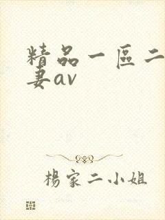 精品一区二区人妻av