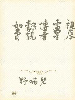 如懿传电视剧免费观看星辰影院