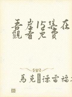 吾岸15集在线观看免费封面