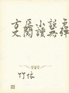 方辰小说免费全文阅读无弹窗