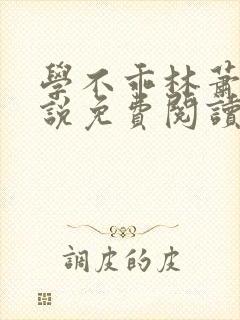 学不乖林萧也小说免费阅读封面