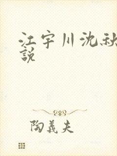 江宇川沈秋离小说封面