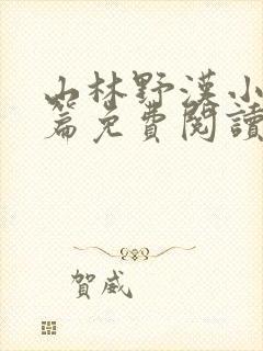 山林野汉小说全篇免费阅读