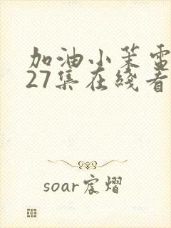 加油小茉电视剧27集在线看