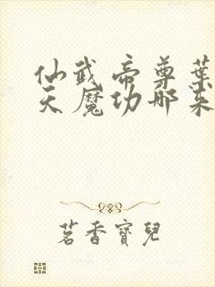 仙武帝尊叶辰吞天魔功哪来的