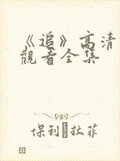 《追》高清免费观看全集封面