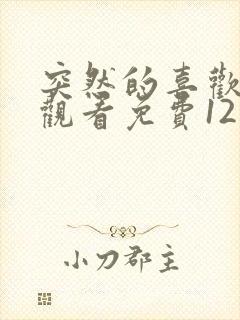 突然的喜欢在线观看免费12集