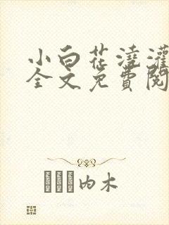 小白花浇灌日常全文免费阅读