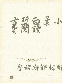 方哲白柔小说免费阅读封面