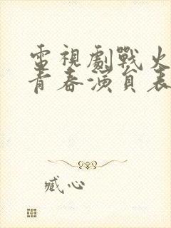 电视剧战火中的青春演员表